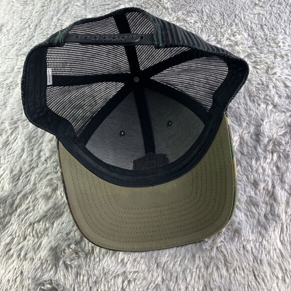 Richardson Camo Hat Cap Adjustable Green Brown Black Camouflage Snapback Mesh - Picture 7 of 9